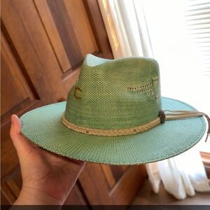 Cinch Green Hat with Tan Accents